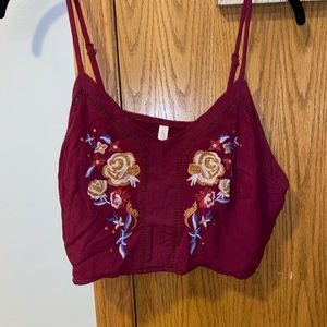 Burgundy Croptop